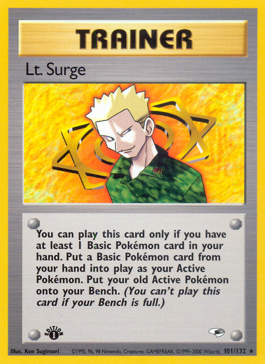 Lt. Surge 101/132 from Pokemon TCG Gym Heroes
