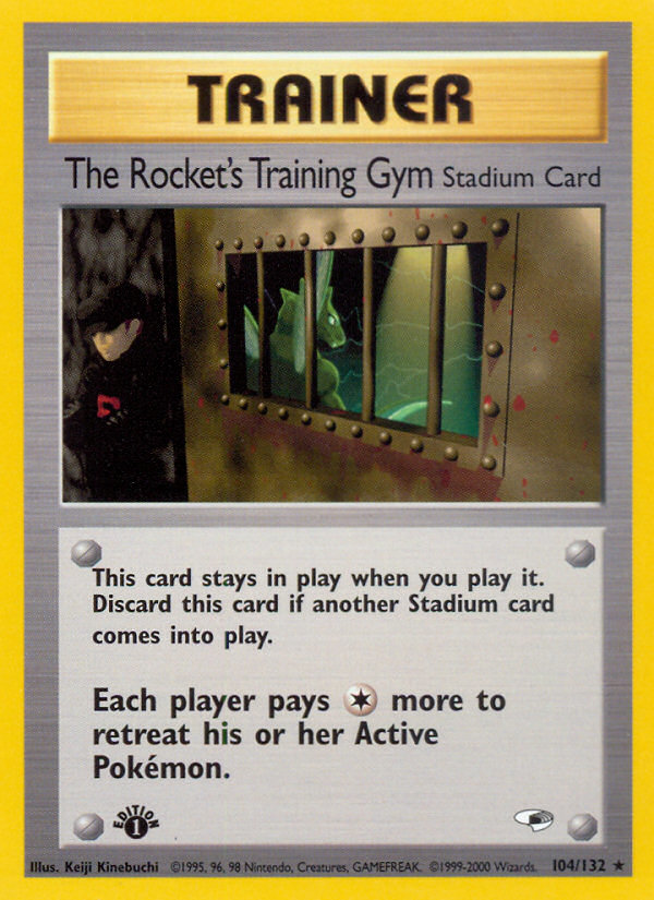 The Rocket's Training Gym 104/132 from Pokemon TCG Gym Heroes