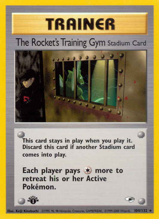 The Rocket's Training Gym 104/132 from Pokemon TCG Gym Heroes