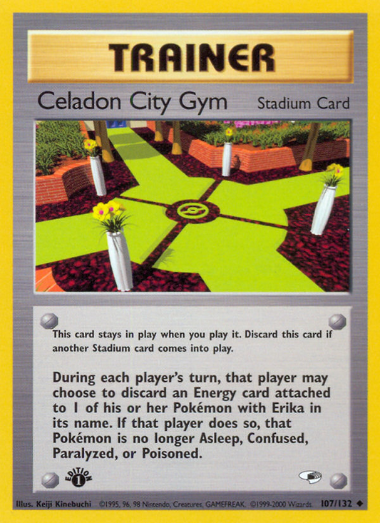 Celadon City Gym 107/132 from Pokemon TCG Gym Heroes