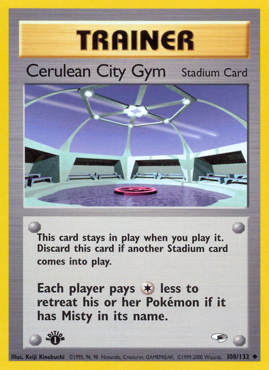 Cerulean City Gym 108/132 from Pokemon TCG Gym Heroes