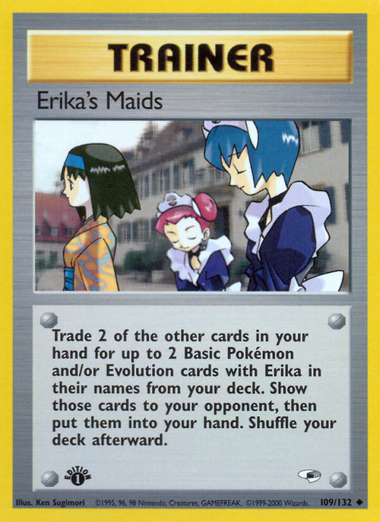 Erika's Maids 109/132 from Pokemon TCG Gym Heroes