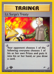 Lt. Surge's Treaty 112/132 from Pokemon TCG Gym Heroes