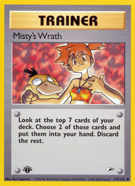 Misty's Wrath 114/132 from Pokemon TCG Gym Heroes