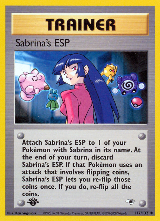 Sabrina's ESP 117/132 from Pokemon TCG Gym Heroes