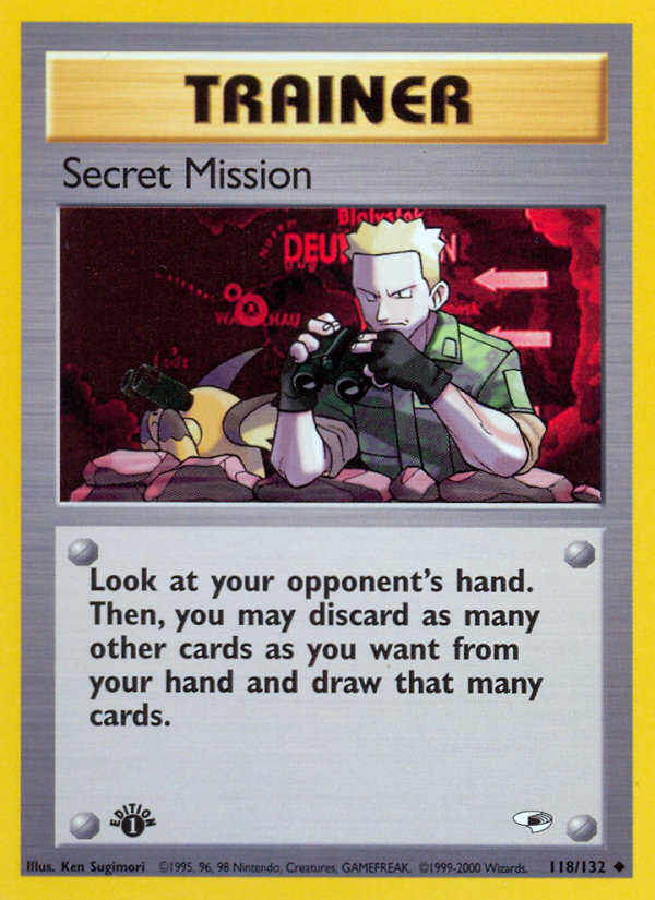 Secret Mission 118/132 from Pokemon TCG Gym Heroes