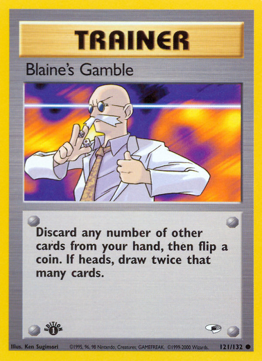 Blaine's Gamble 121/132 from Pokemon TCG Gym Heroes