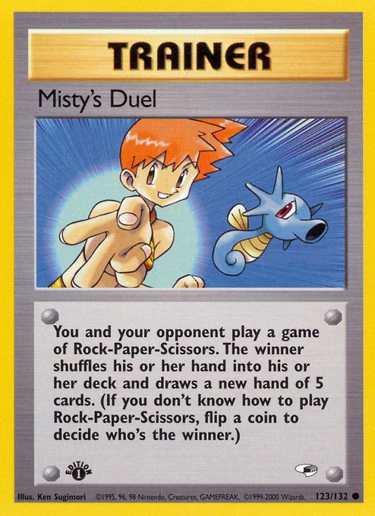 Misty's Duel 123/132 from Pokemon TCG Gym Heroes