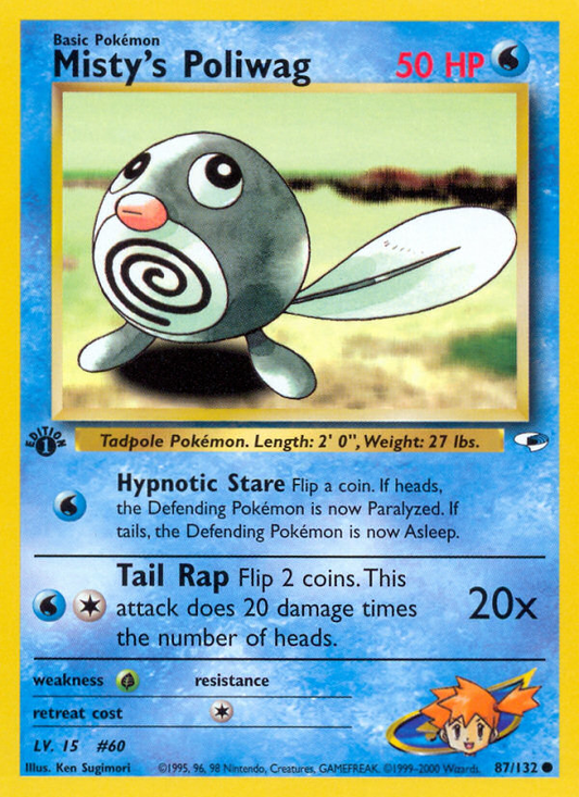 Misty's Poliwag 087/132 from Pokemon TCG Gym Heroes