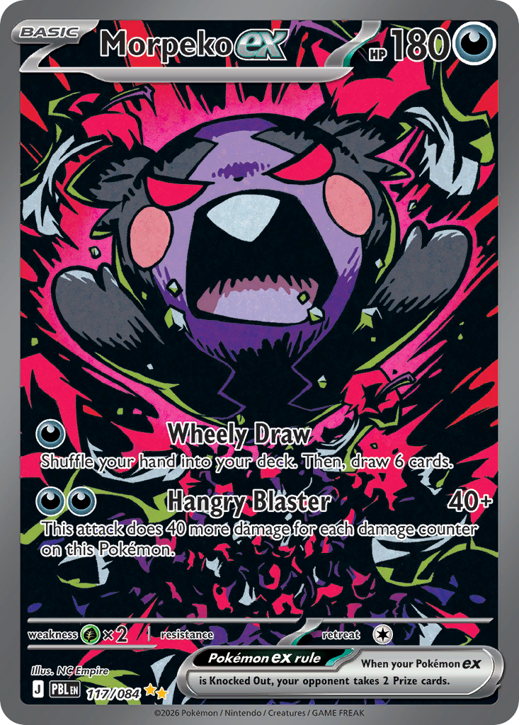 Morpeko ex 117/084 from Pokemon TCG Pitch Black
