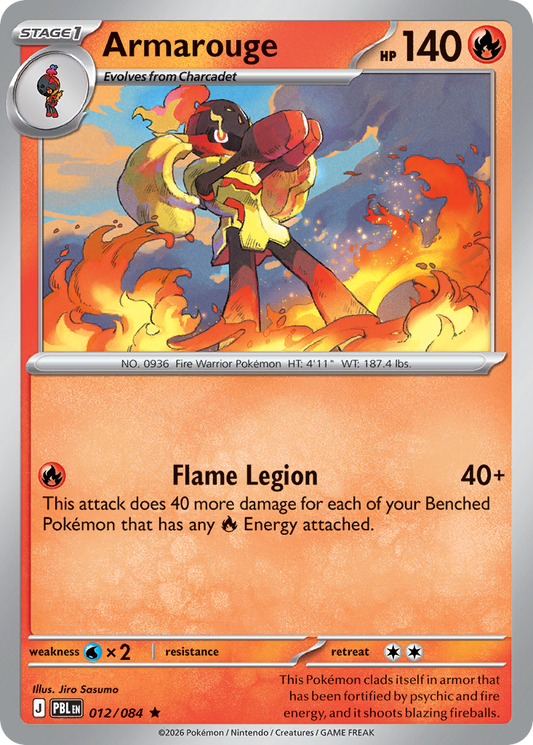 Armarouge 012/084 from Pokemon TCG Pitch Black