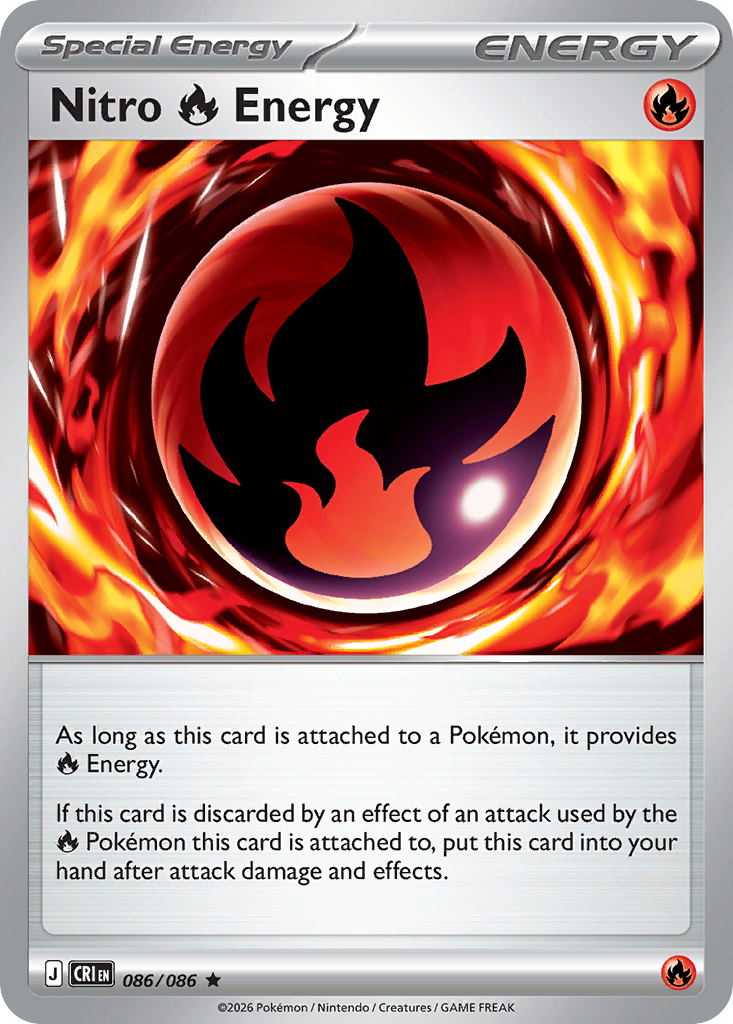 Nitro Fire Energy 086/086 from Pokemon TCG Chaos Rising
