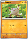 Mankey 042/084 from Pokemon TCG Pitch Black