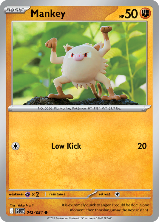 Mankey 042/084 from Pokemon TCG Pitch Black