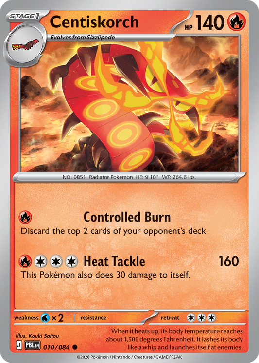 Centiskorch 010/084 from Pokemon TCG Pitch Black