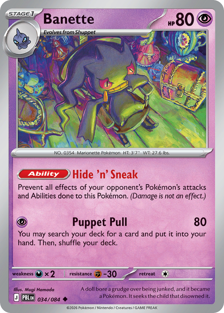 Banette 034/084 from Pokemon TCG Pitch Black