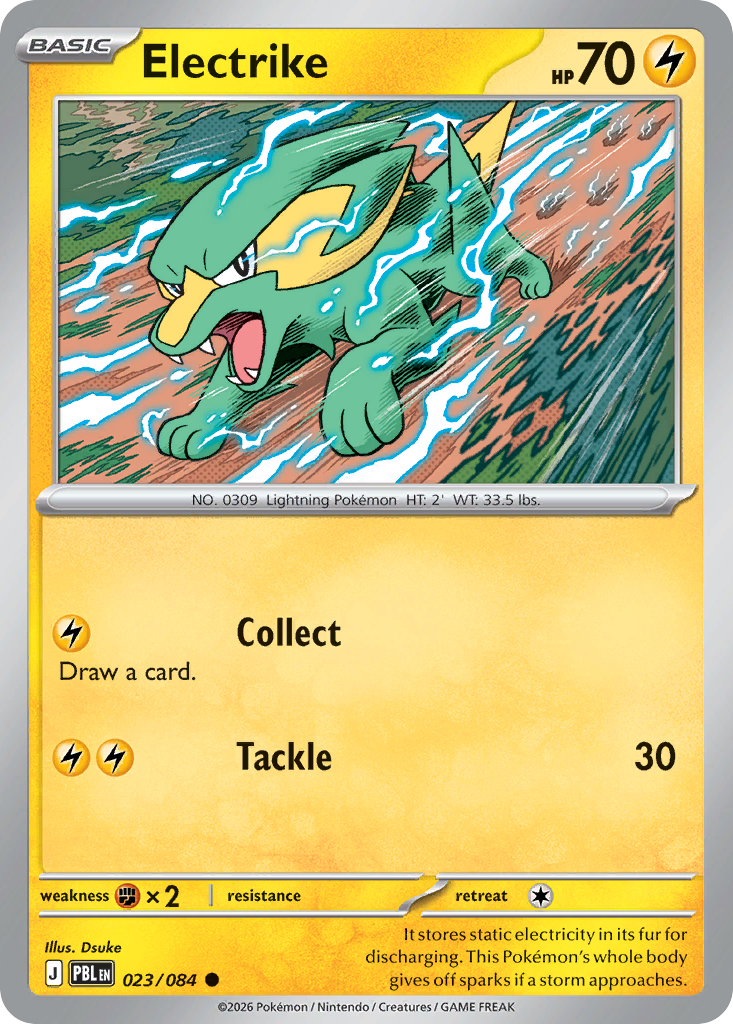 Electrike 023/084 from Pokemon TCG Pitch Black