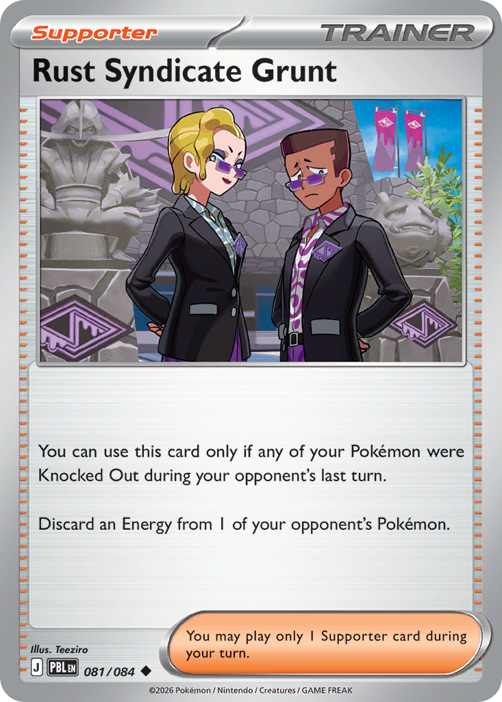 Rust Syndicate Grunt 081/084 from Pokemon TCG Pitch Black