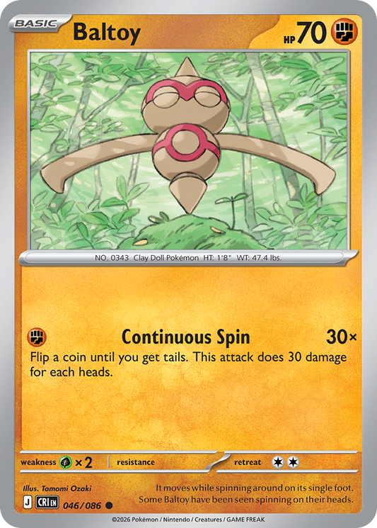 Baltoy 046/086 from Pokemon TCG Chaos Rising