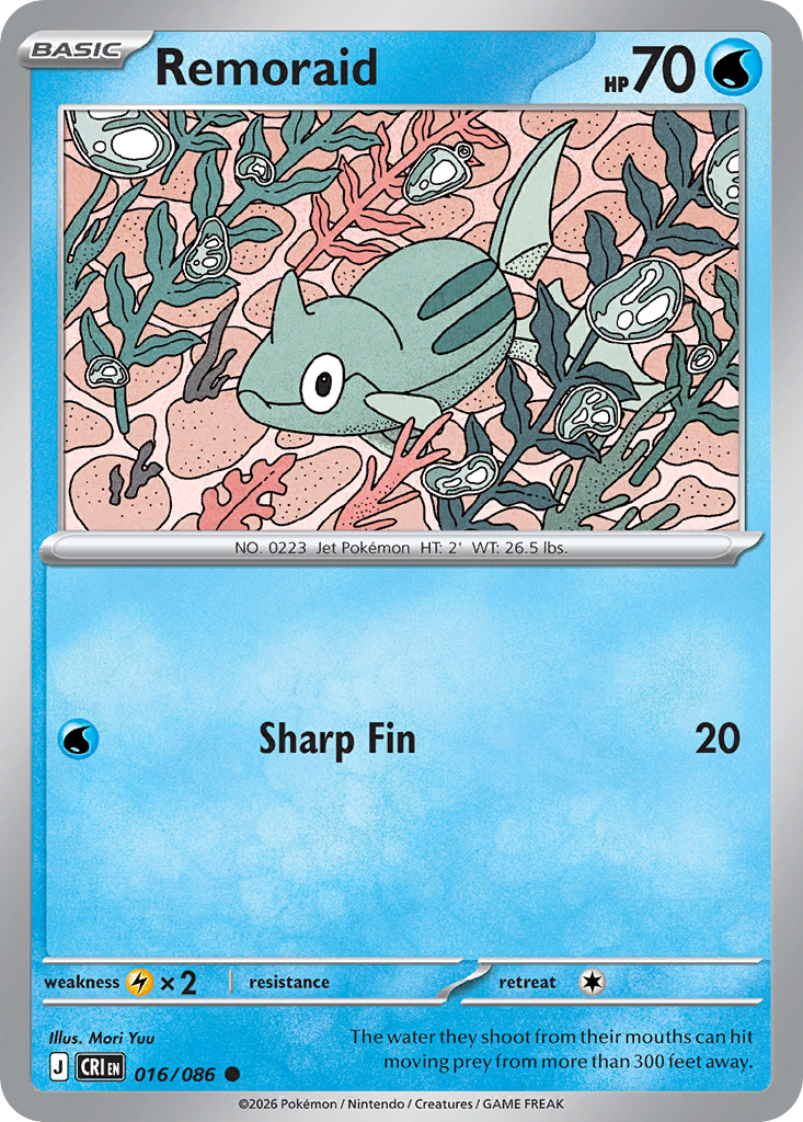 Remoraid 016/086 from Pokemon TCG Chaos Rising