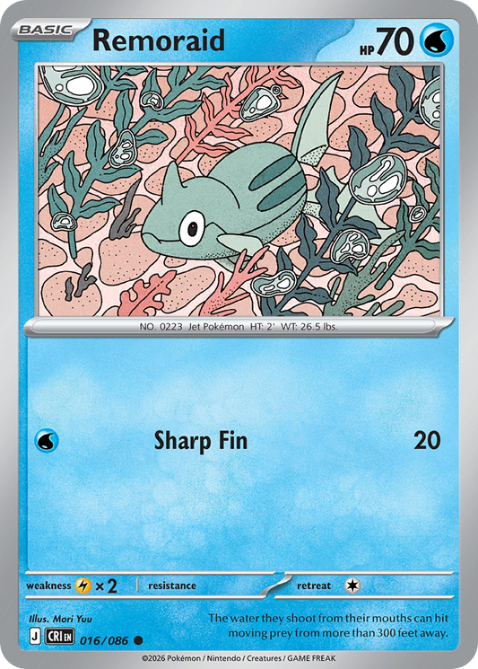 Remoraid 016/086 from Pokemon TCG Chaos Rising