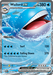 Wailord ex 016/084 from Pokemon TCG Pitch Black