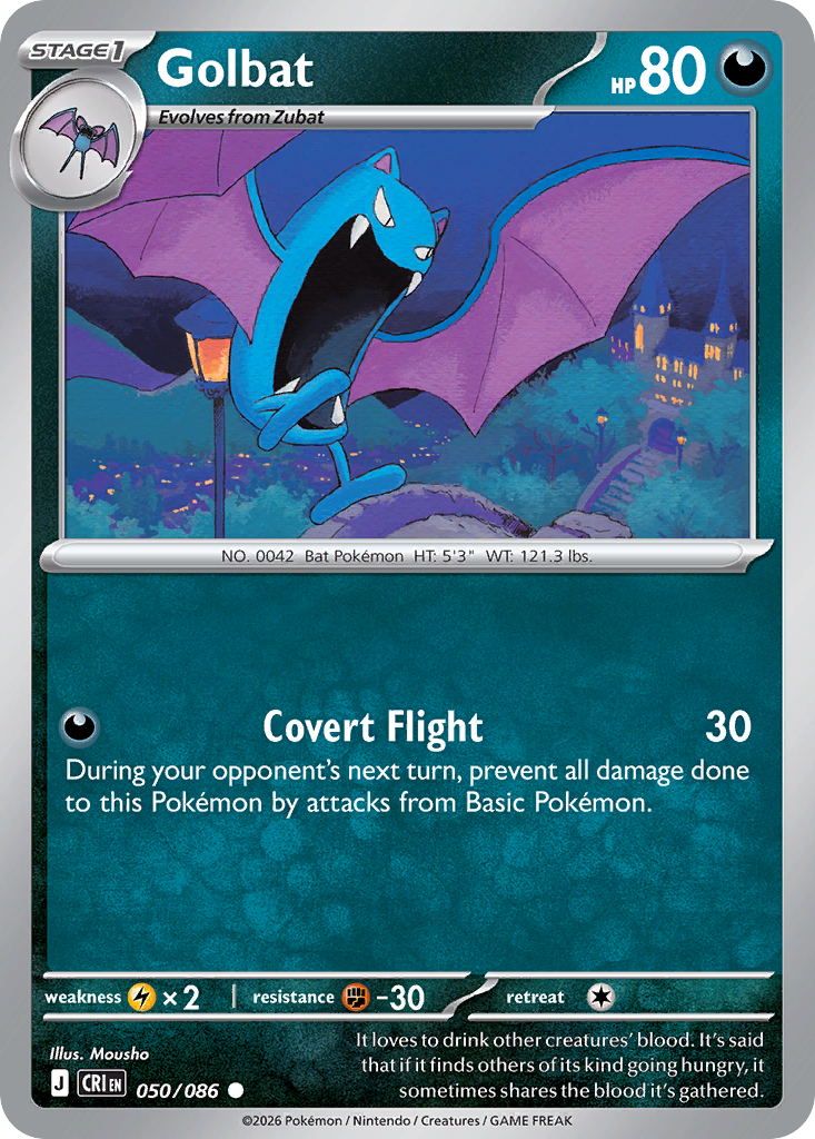Golbat 050/086 from Pokemon TCG Chaos Rising