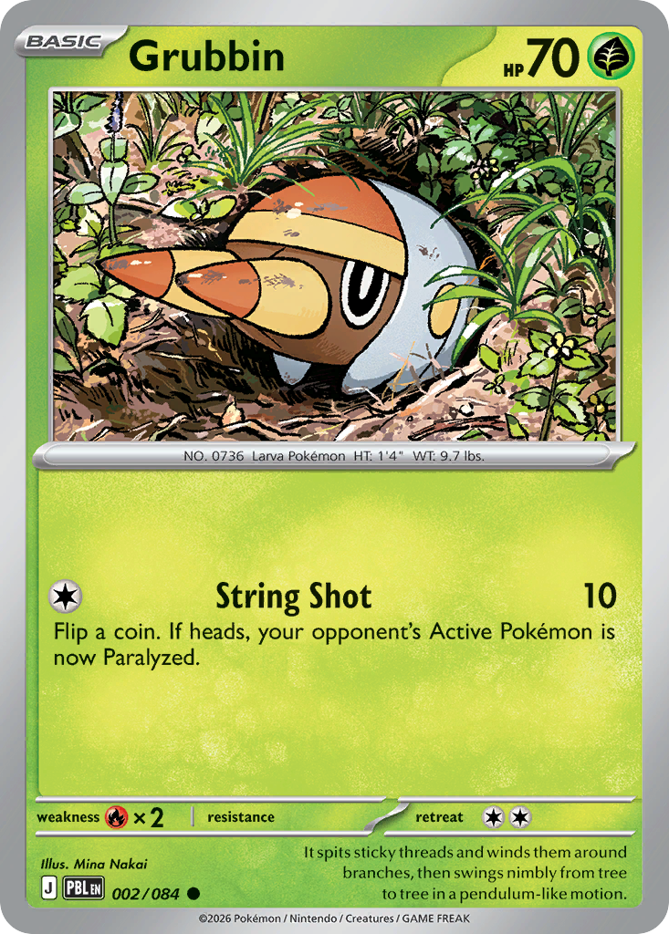 Grubbin 002/084 from Pokemon TCG Pitch Black