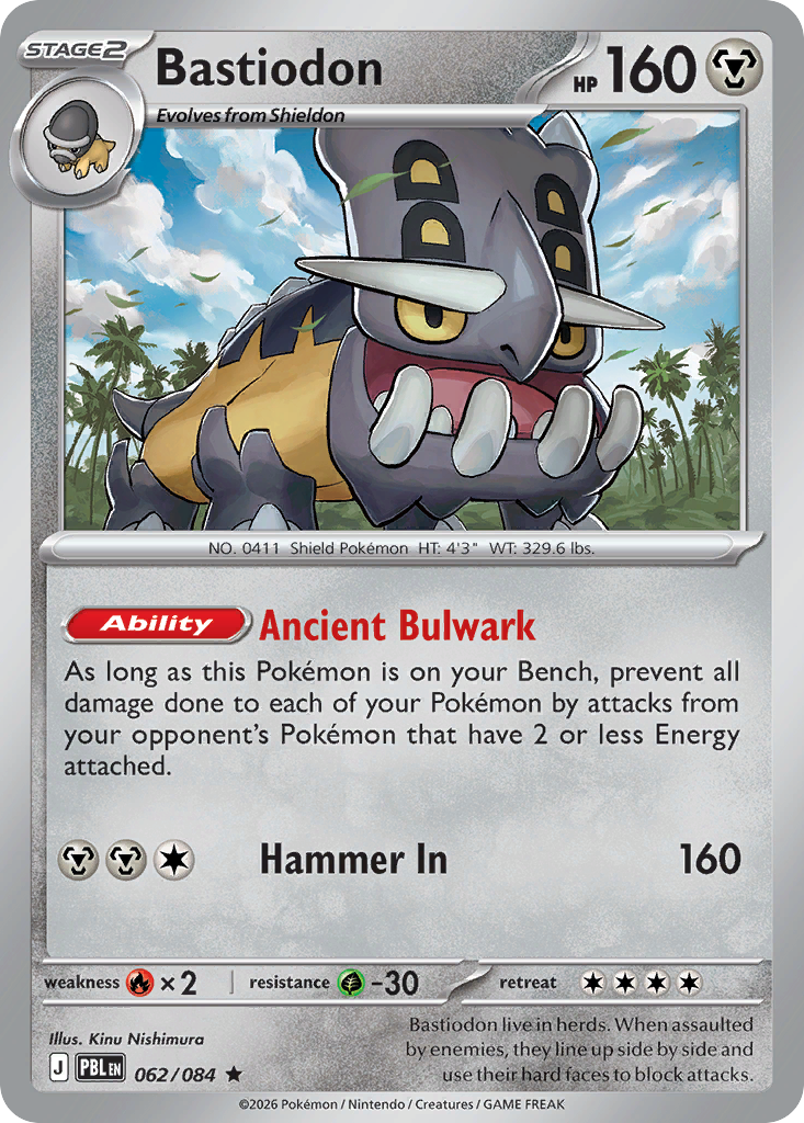 Bastiodon 062/084 from Pokemon TCG Pitch Black