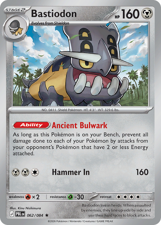 Bastiodon 062/084 from Pokemon TCG Pitch Black