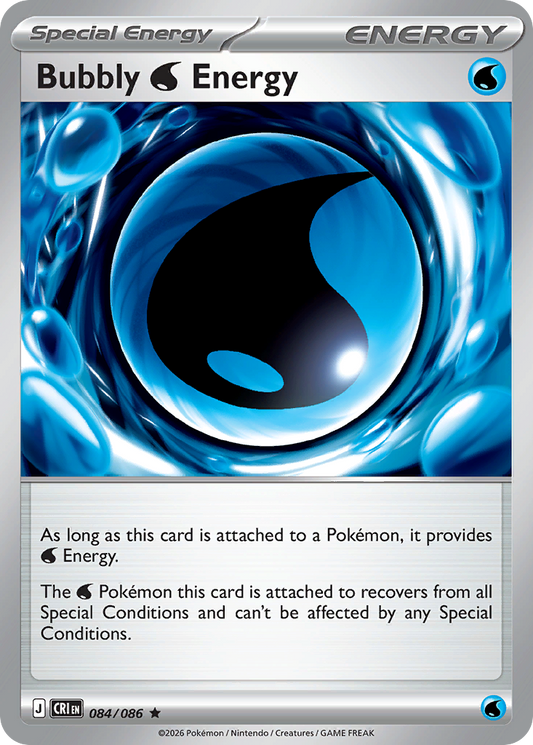 Bubbly Water Energy 084/086 from Pokemon TCG Chaos Rising