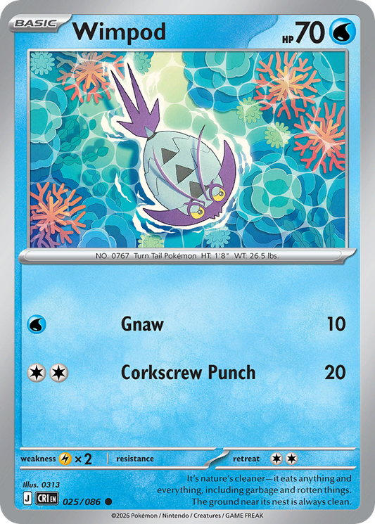 Wimpod 025/086 from Pokemon TCG Chaos Rising