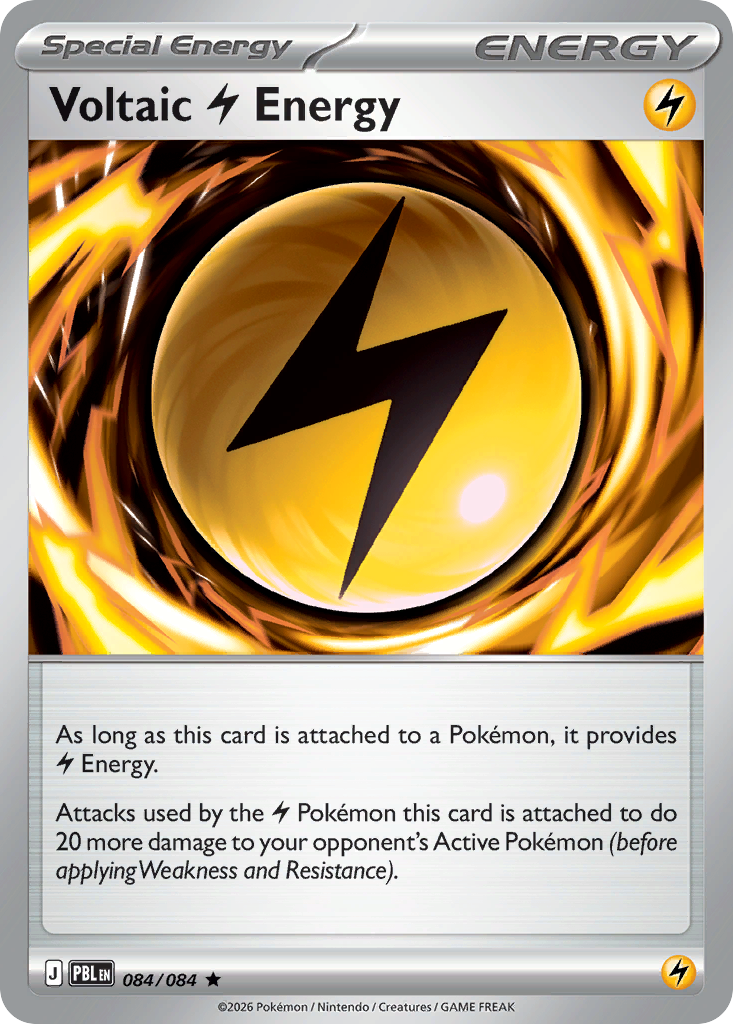 Voltaic Lightning Energy 084/084 from Pokemon TCG Pitch Black