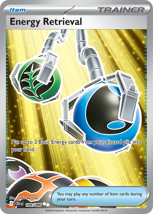 Energy Retrieval 108/086 from Pokemon TCG Chaos Rising