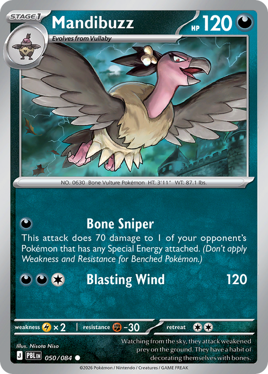 Mandibuzz 050/084 from Pokemon TCG Pitch Black