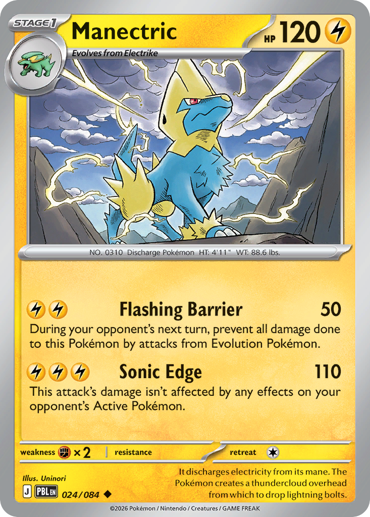 Manectric 024/084 from Pokemon TCG Pitch Black