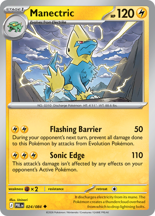 Manectric 024/084 from Pokemon TCG Pitch Black