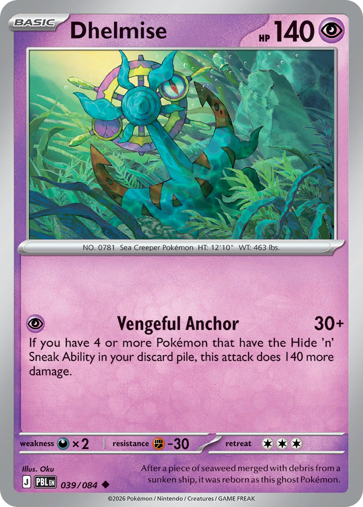 Dhelmise 039/084 from Pokemon TCG Pitch Black
