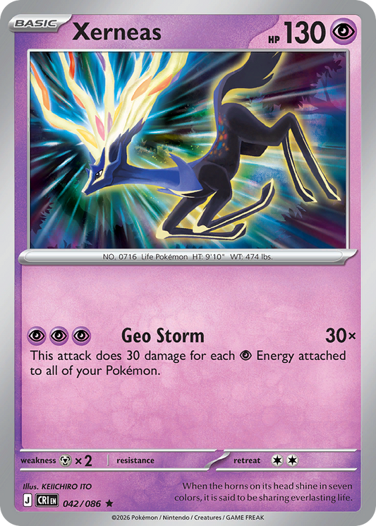 Xerneas 042/086 from Pokemon TCG Chaos Rising