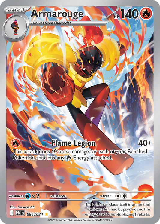 Armarouge 086/084 from Pokemon TCG Pitch Black