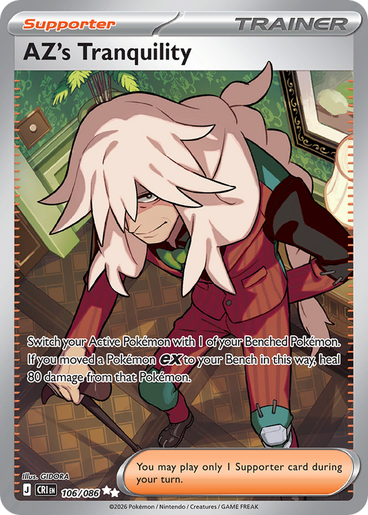 AZ's Tranquility 106/086 from Pokemon TCG Chaos Rising
