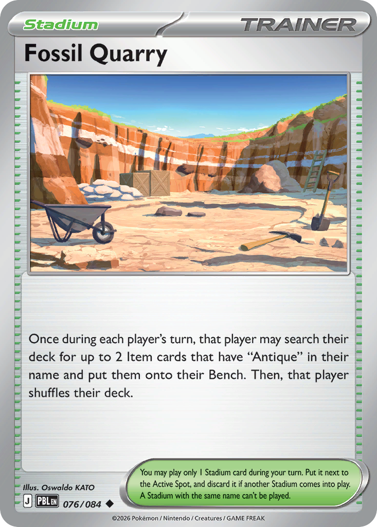 Fossil Quarry 076/084 from Pokemon TCG Pitch Black