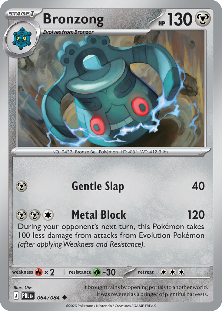 Bronzong 064/084 from Pokemon TCG Pitch Black