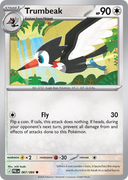 Trumbeak 067/084 from Pokemon TCG Pitch Black