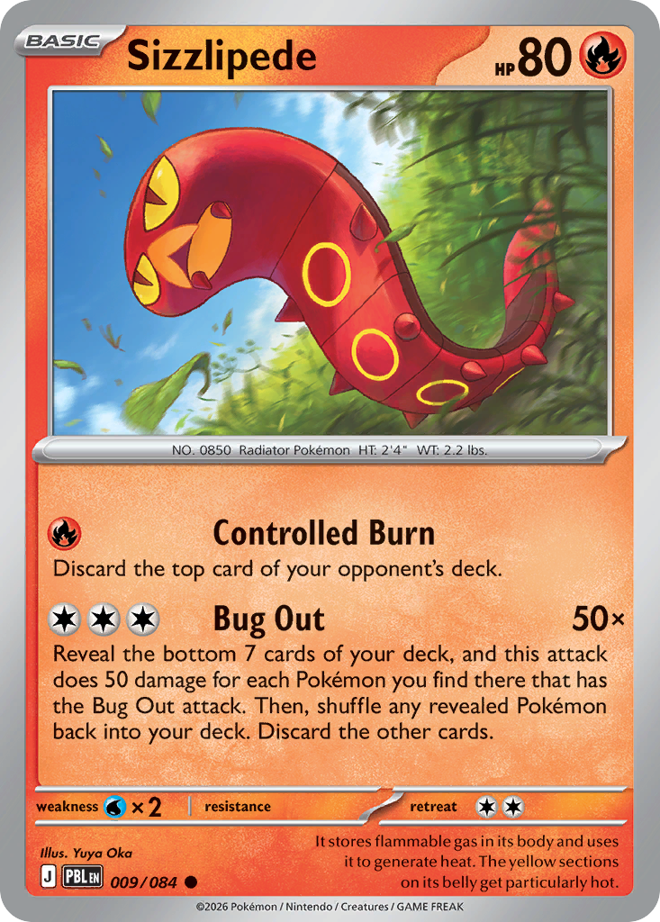 Sizzlipede 009/084 from Pokemon TCG Pitch Black