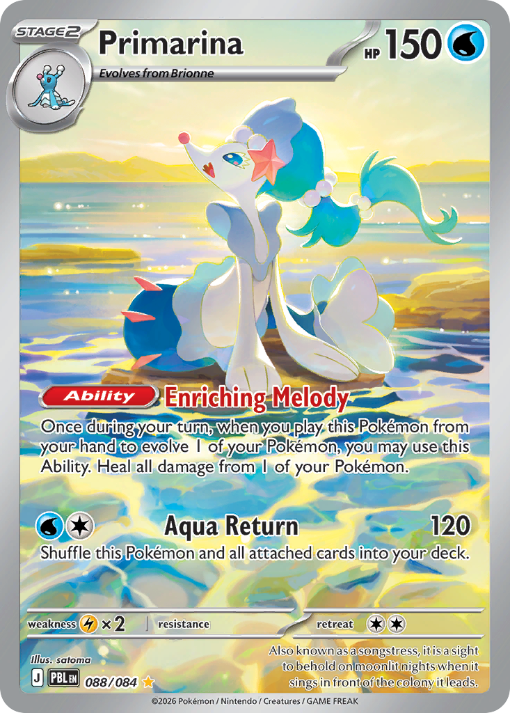 Primarina 088/084 from Pokemon TCG Pitch Black