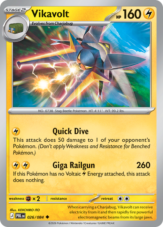 Vikavolt 026/084 from Pokemon TCG Pitch Black