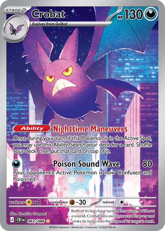 Crobat 093/086 from Pokemon TCG Chaos Rising