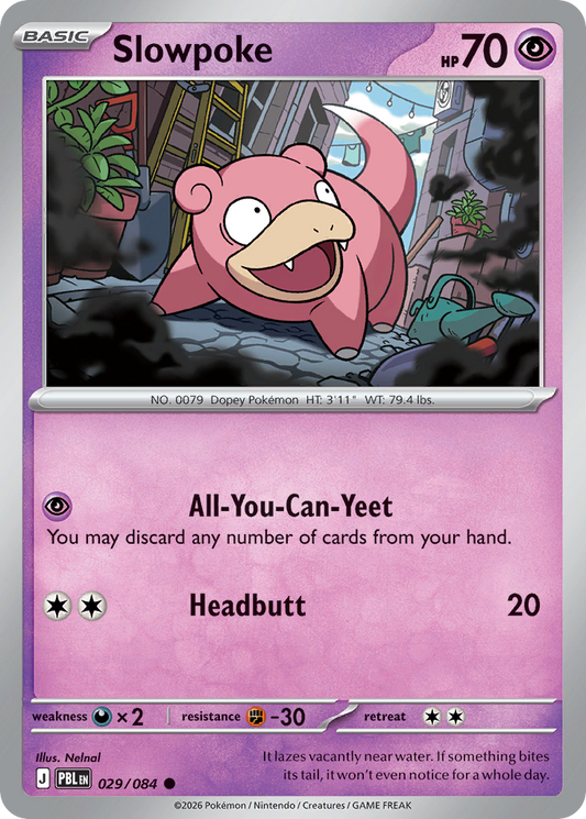 Slowpoke 029/084 from Pokemon TCG Pitch Black