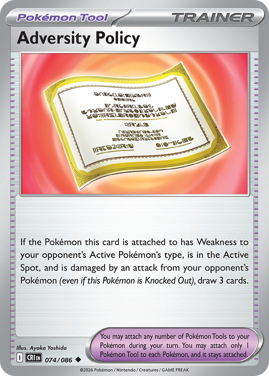Adversity Policy 074/086 from Pokemon TCG Chaos Rising